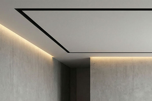 Теневые натяжные потолки